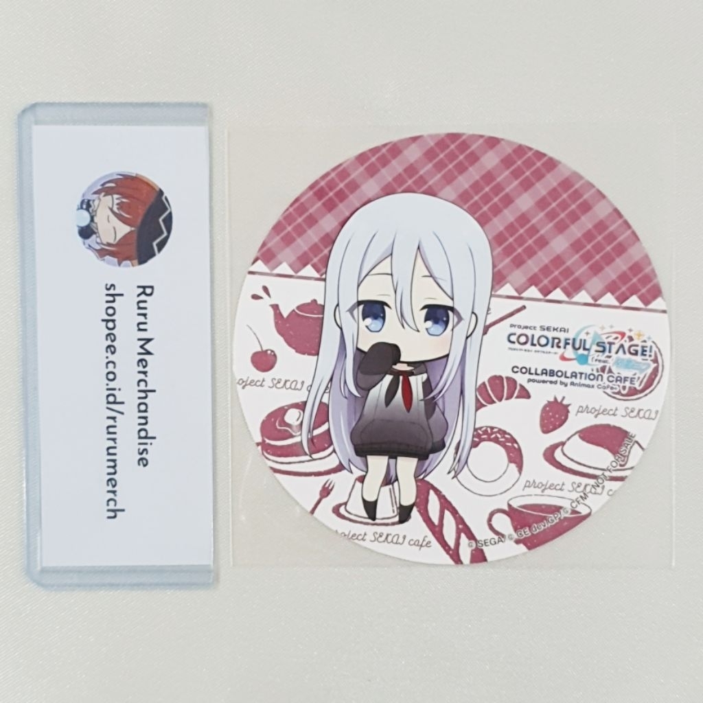 Project Sekai Proseka Animax Cafe Collaboration Chibi Coaster Kanade