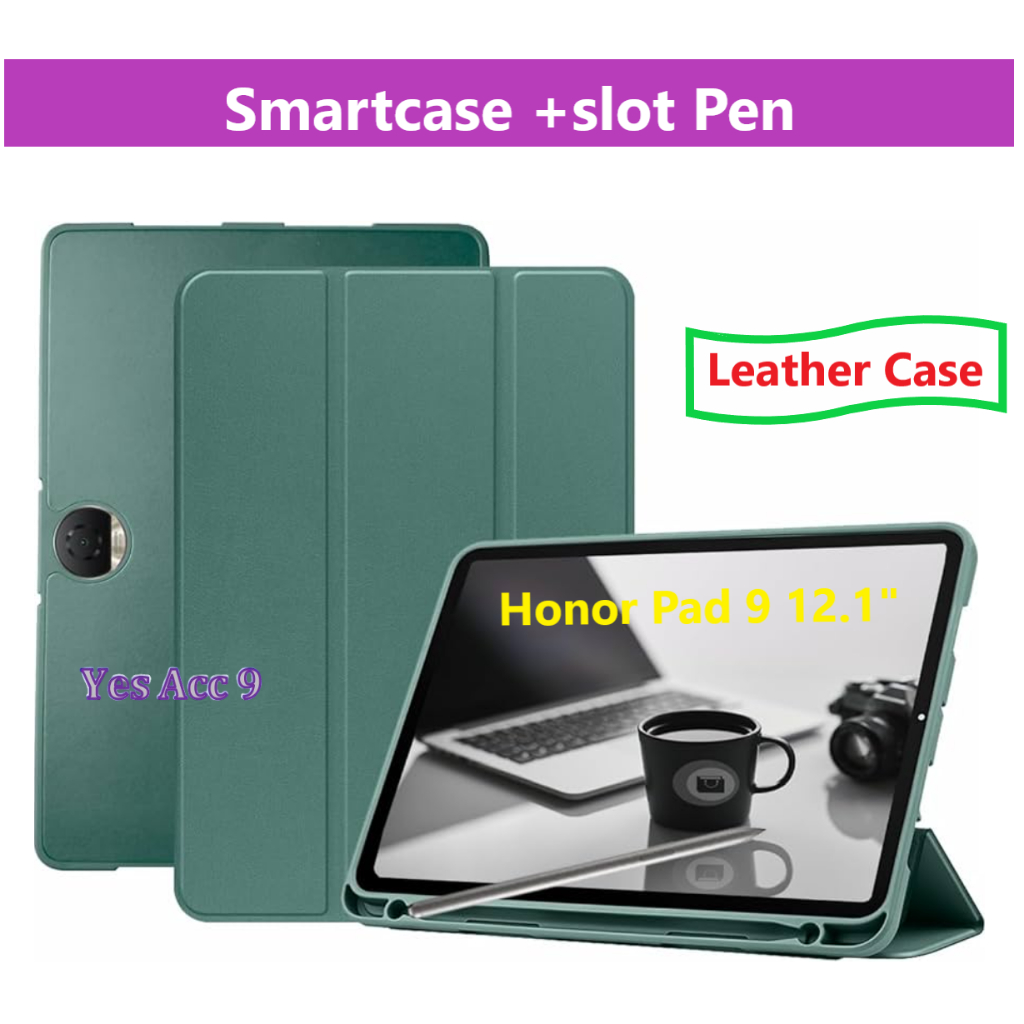 HONOR PAD 9 12.1 นิ้ว Flip Smart Case Casing HONOR PAD X9A Leather Cover