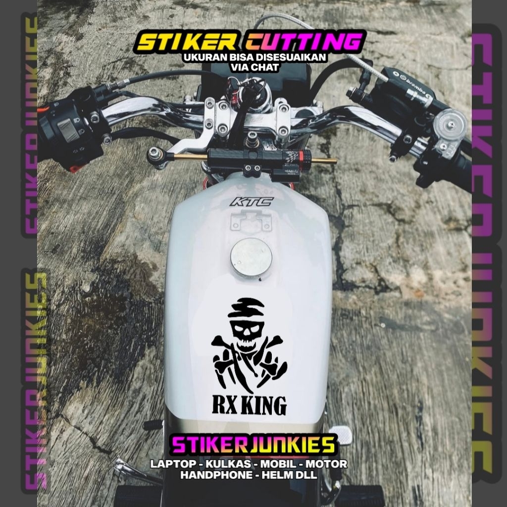 RX KING YAMAHA LOGO 3 สติ๊กเกอร์ถังตัด