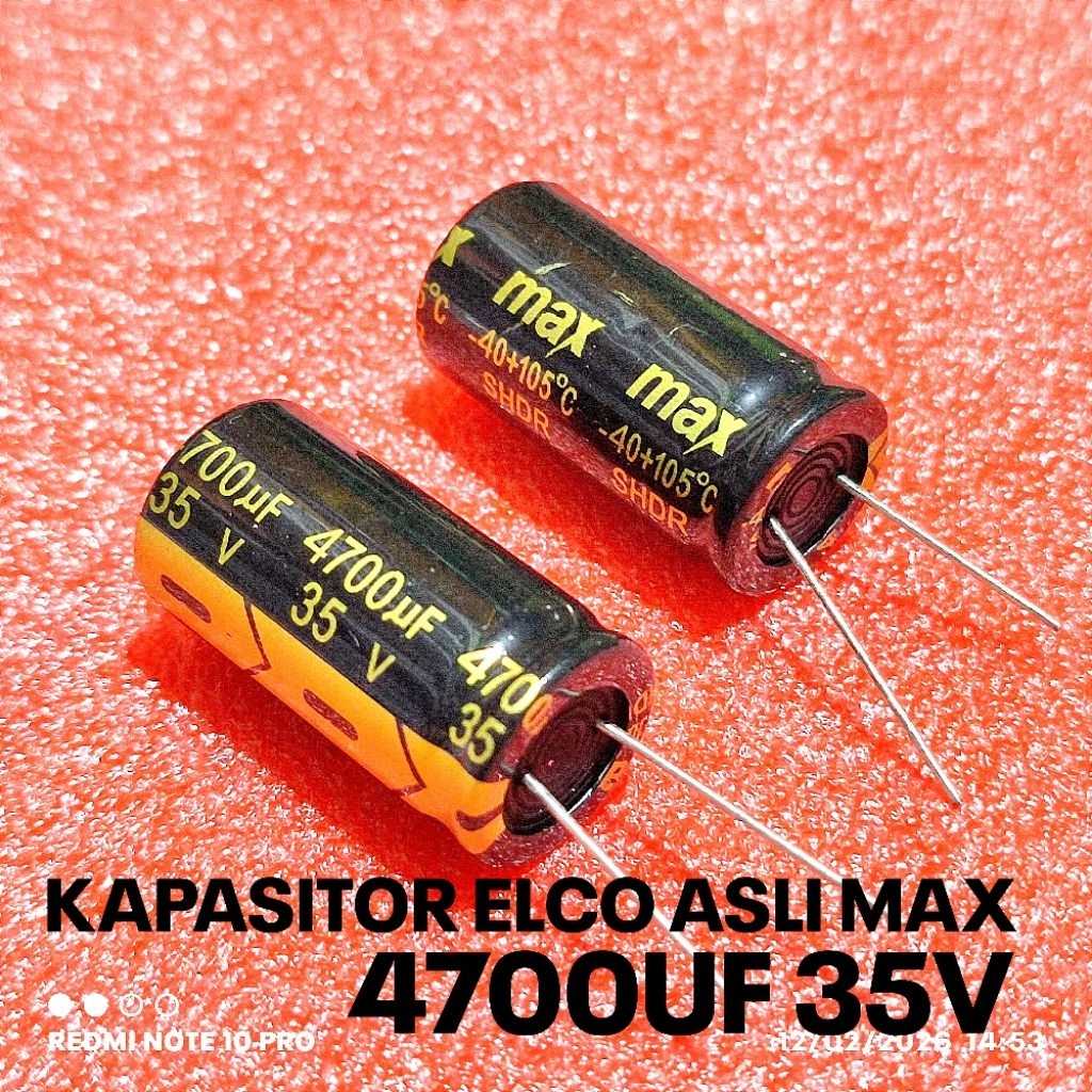 ELCO 35V 4700UF CAPACITOR ORIGINAL MAX
