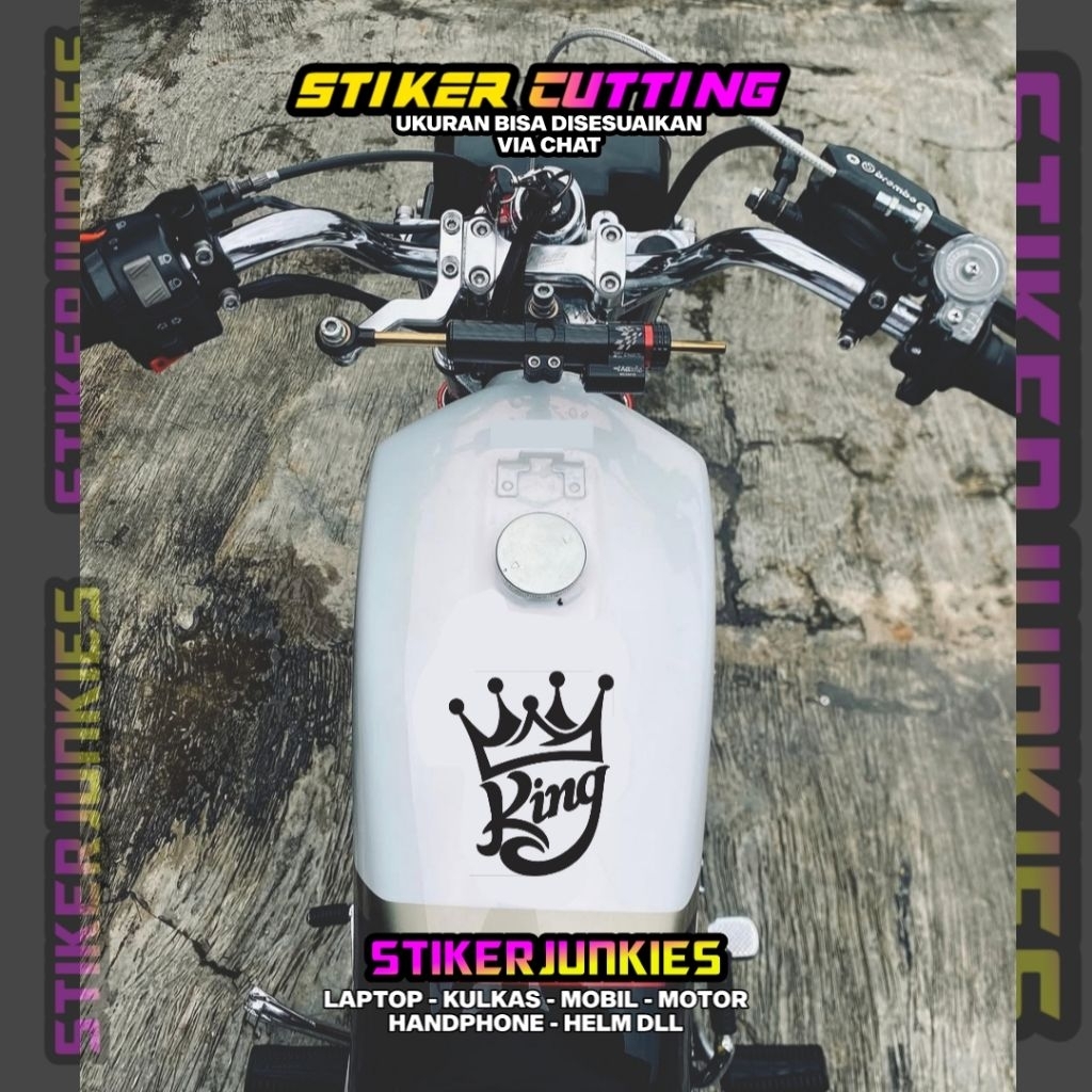 RX KING YAMAHA LOGO 9 CUTING TANK STICKER