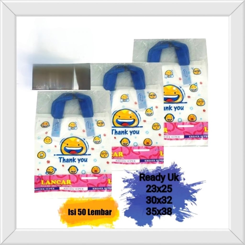 ขอบคุณถุงพลาสติก SOFTHANDLE @±50lbr