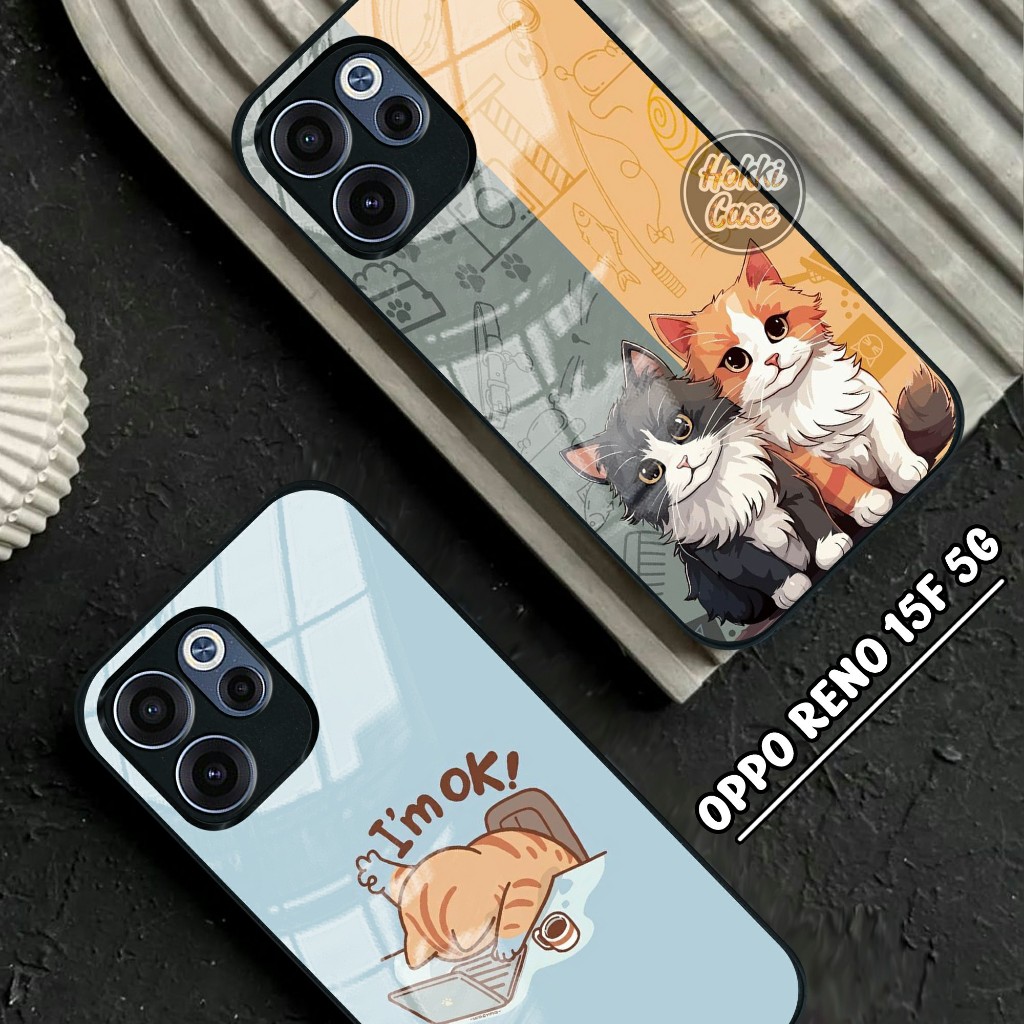 เคส HP Oppo Reno 15F 5G - Oppo Reno 15F Glass Softcase - Oppo Reno 15F 5G Casing - เคสโทรศัพท์ Oppo 