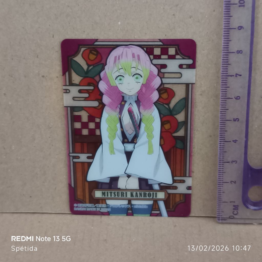(การ์ดใส) Demon Slayer: Kimetsu no Yaiba Stained Glass Card Vending Machine Version Mitsuri Kerroji