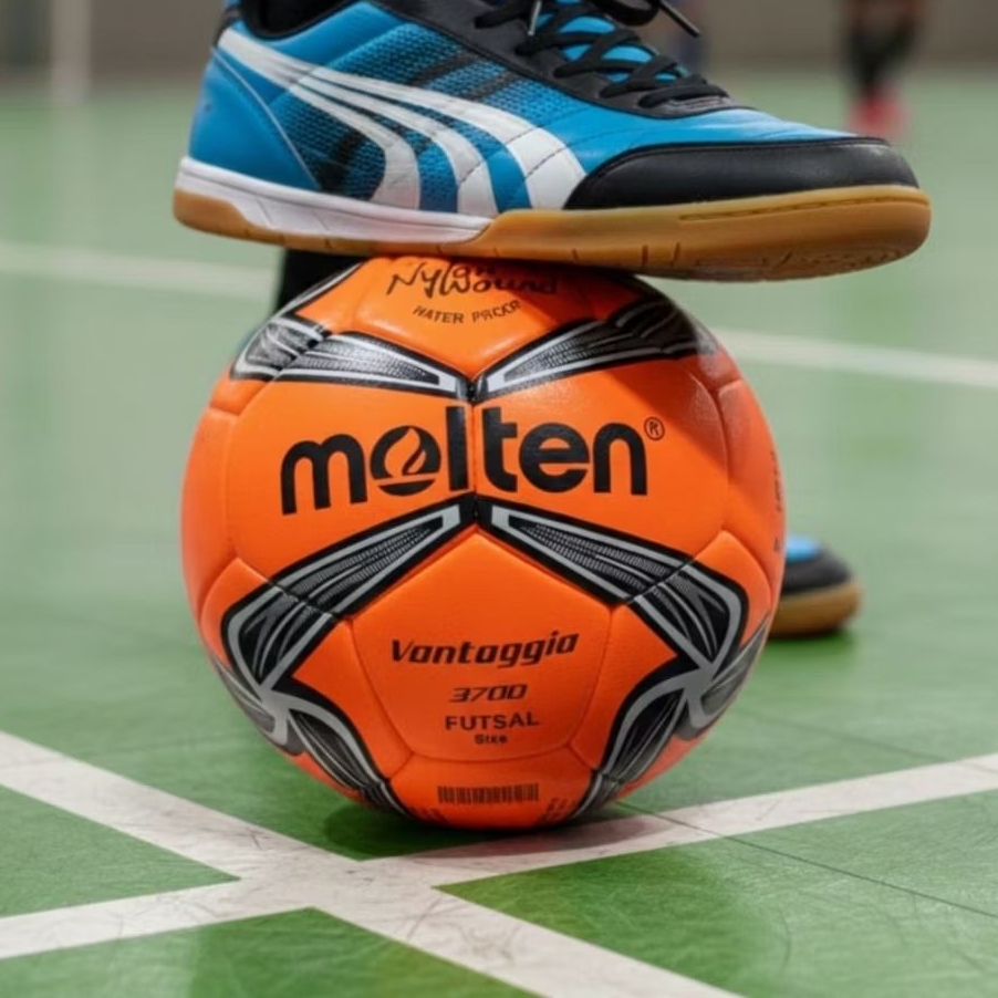 MOLTEN VENTAGGIO FUTSAL BALL - ขนาด 4 - คุณภาพสูง - ฟรีวาล์วและตาข่าย