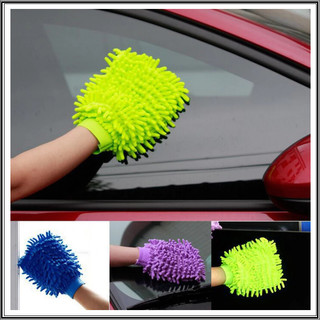 Sarung Tangan Cendol Kain Lap Microfiber 2 Sisi Cuci Mobil Motor / Kain Lap Cendol Serbaguna / Sarung Tangan Kain Pembersih Anti Baret OFF-C1220