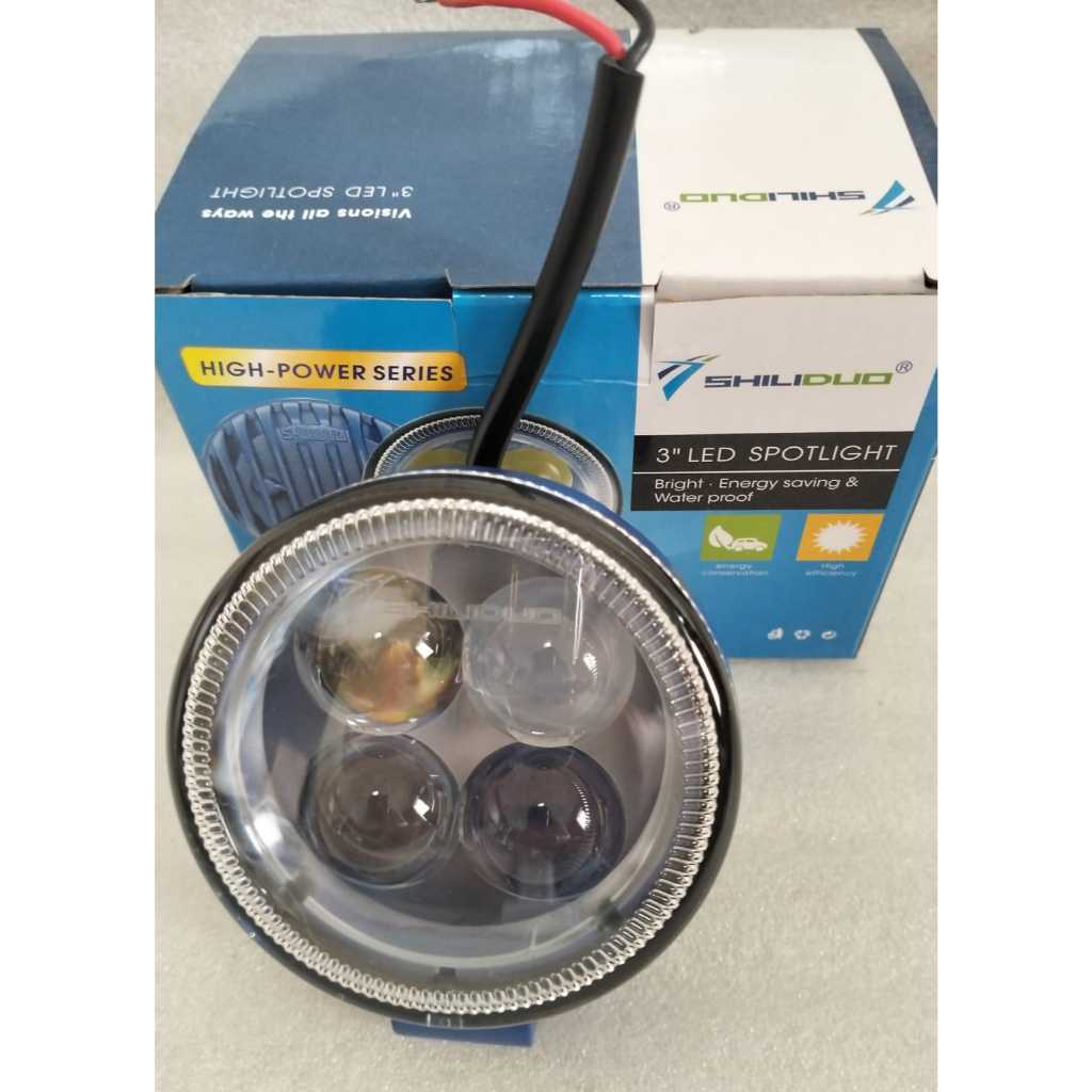 MATA (SD-3304) Universal 4-Eye Round Spotlight 12 Volt, 24 Volt, 36 Volt สําหรับมอเตอร์ไซค์ รถยนต์ ร