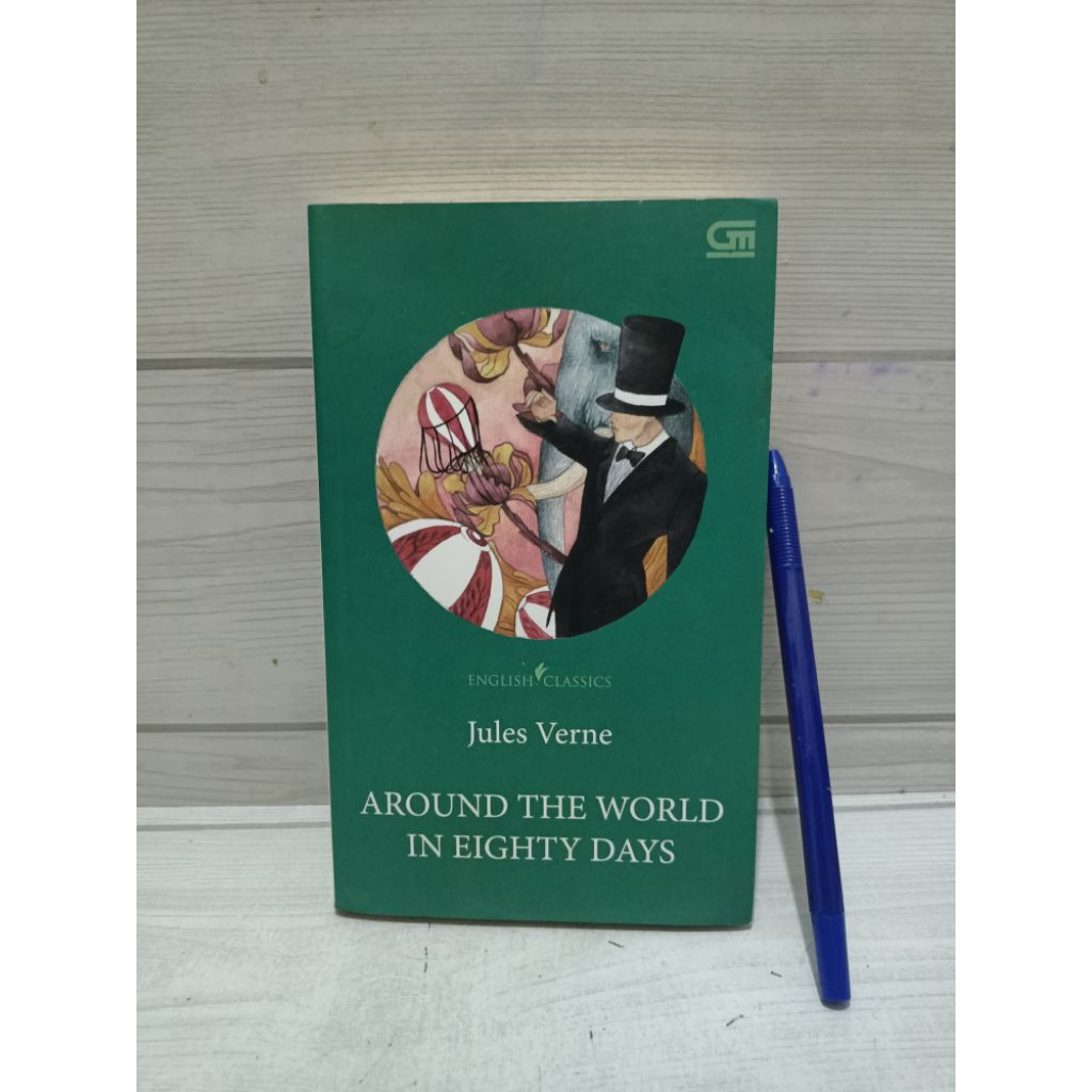 ต้นฉบับNOVEL AROUND โลกใน EIGHTY DAYS โดย Jules Verne