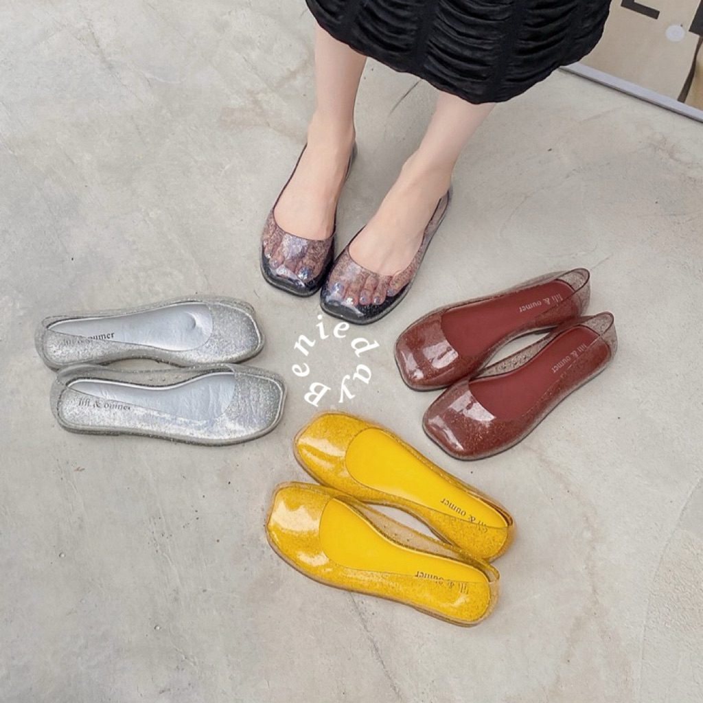 BenieDay - Jennie Flat Shoes Jelly / Womens Flat Jelly Shoes
