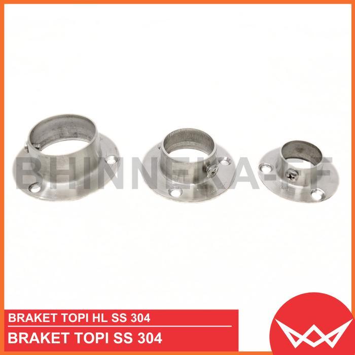 GANTUNGAN HL SUS 304 SS ขายึดท่อ/ไม้แขวนเสื้อยึดท่อสแตนเลส SUS 304 หมวกยึดราคาสําหรับ 1 ชิ้น