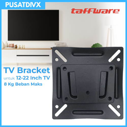 SANJI TAFFWARE WALL TV BRACKET 12-22 INCH VESA 75x75 100x100 8KG