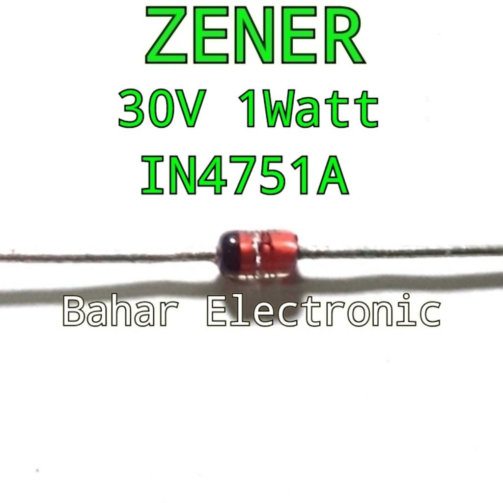 Zener Diode 30V 1W IN4751A ราคาต่อ 5 ชิ้น