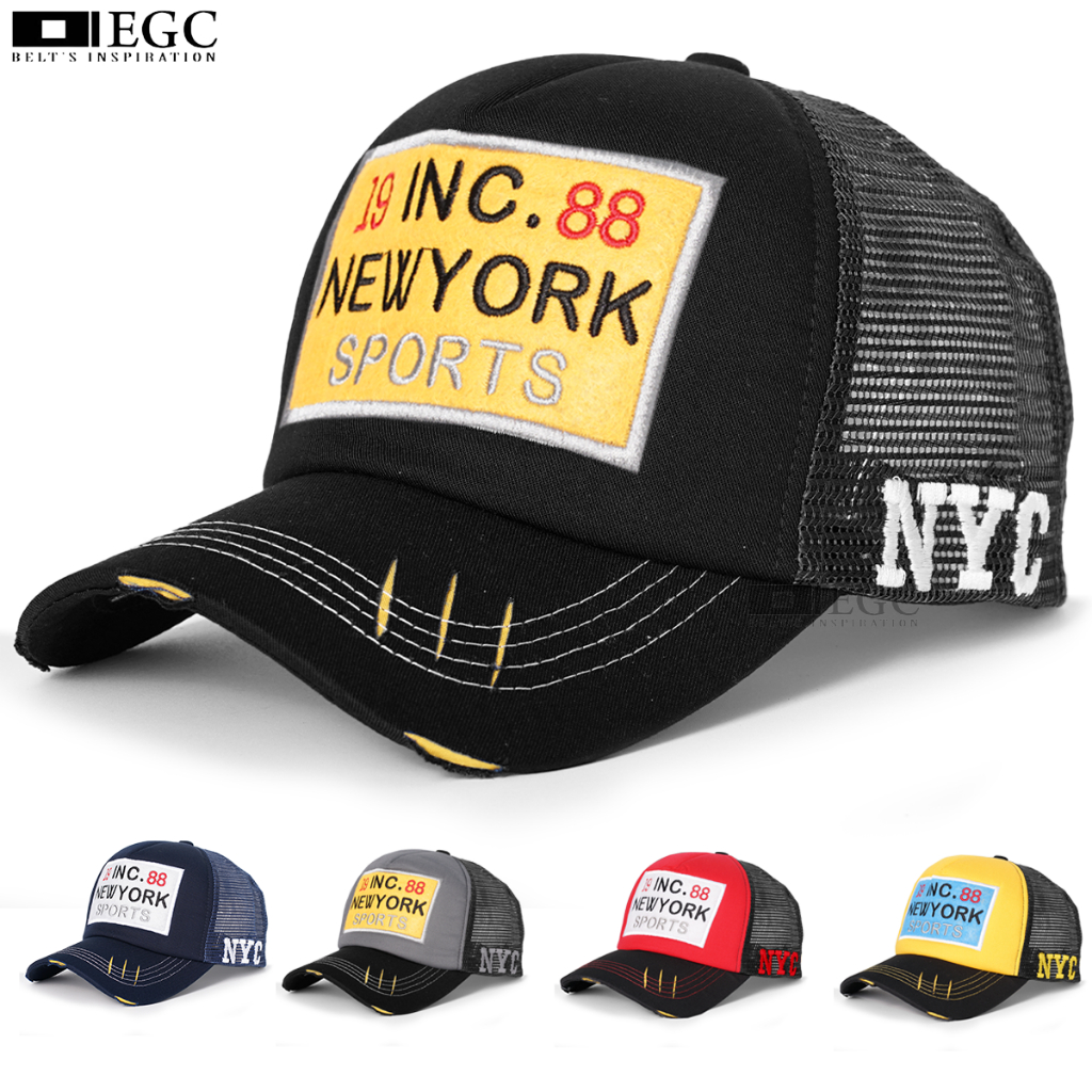 หมวกเบสบอล SnapBack สําหรับผู้ชาย (19 INC 88 NEW YORK SPORTS) หมวกตาข่ายสําหรับผู้ใหญ่ - TPI-129