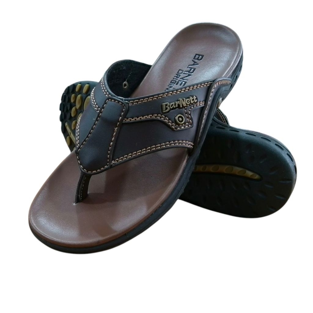 BARNETT RENO MAX Brown / Mens Flip Flops, Synthetic casual Barnett original