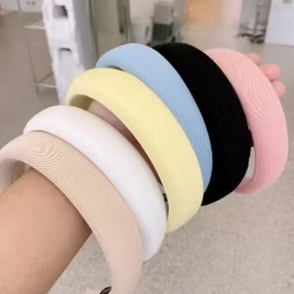 THICK SOFT HEADBAND/WIDE BANDANA/TOWN SHELL CLOUD KOREAN HEADBAND
