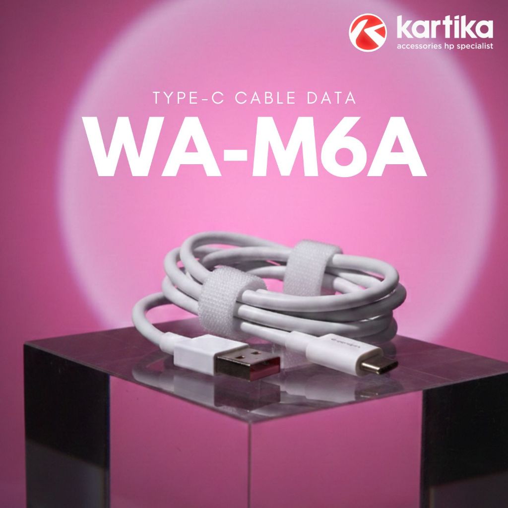 WAWAWA WA-M6A สายเคเบิลข้อมูล USB A ถึง Type-C Connector ยาว 100 ซม. 120W ชาร์จเร็ว