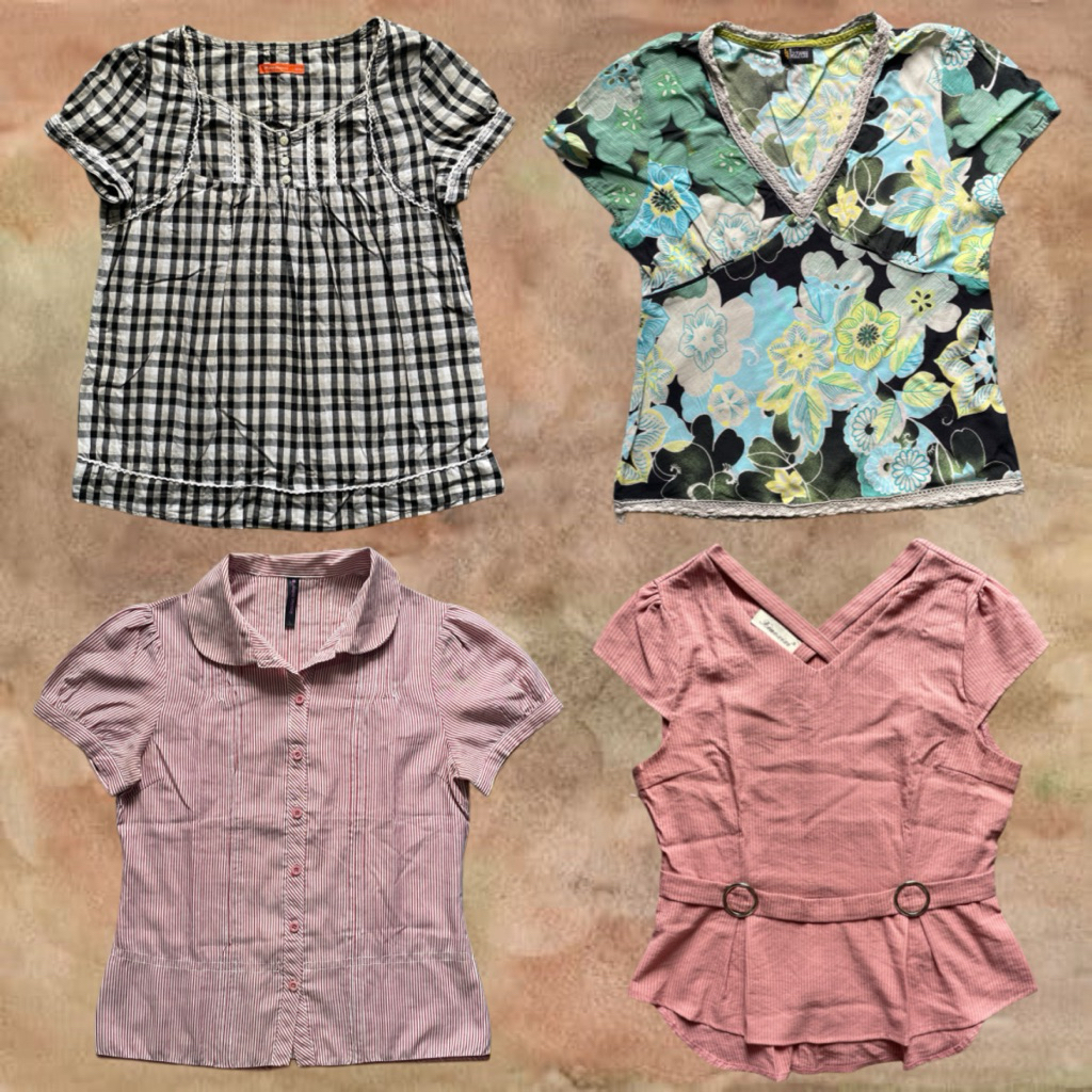 [อัปเดต] BLOUSE / MIX Y2K | วินเทจ วินเทจ | แฟรี่คอร์ | คอร์เตจคอร์ | เจดีย์ | Grunge Grunge Grunge 