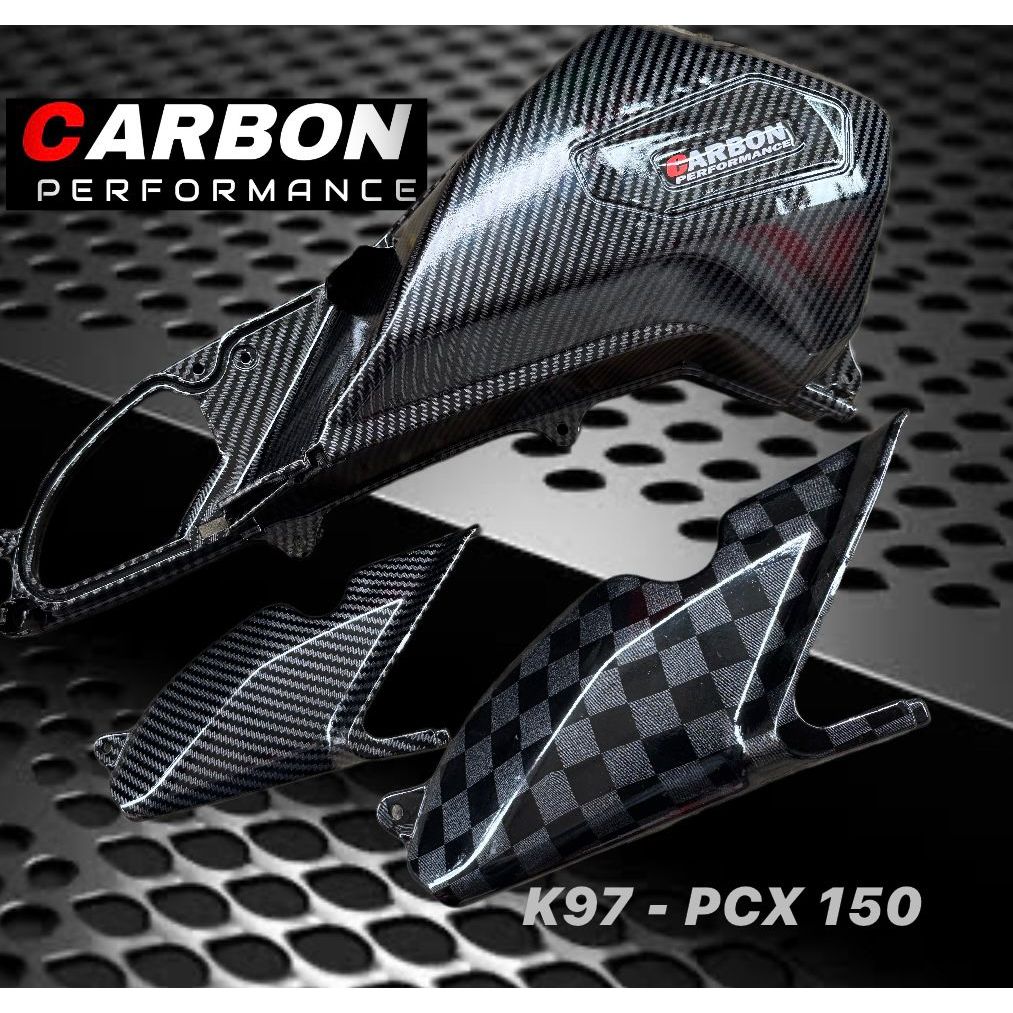 PCX 150 2018 คาร์บอนประสิทธิภาพกรอง CONNECTION ฝาครอบกรอง ABS 150 ADV 150 คาร์บอนตัวแปร
