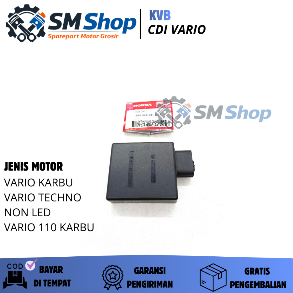 (KVB) CDI UNIT HONDA VARIO CARBON, VARIO 110 TECHNO CARBON / CEDIAI / CDI / CDI ECU / 30410-KVB-N51 