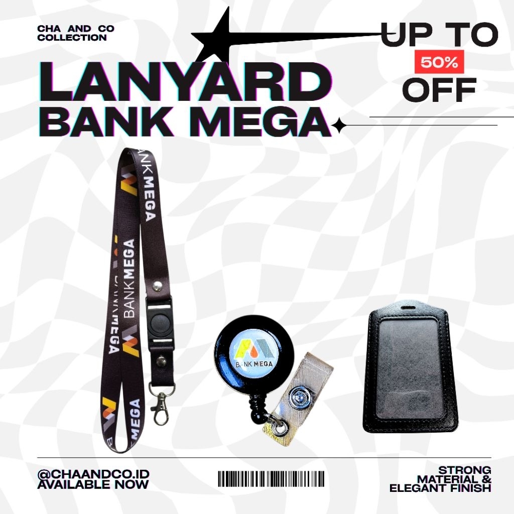 MEGA BANK LANYARD / ONE SET OF QUALITY MEGA BANK LANYARDS