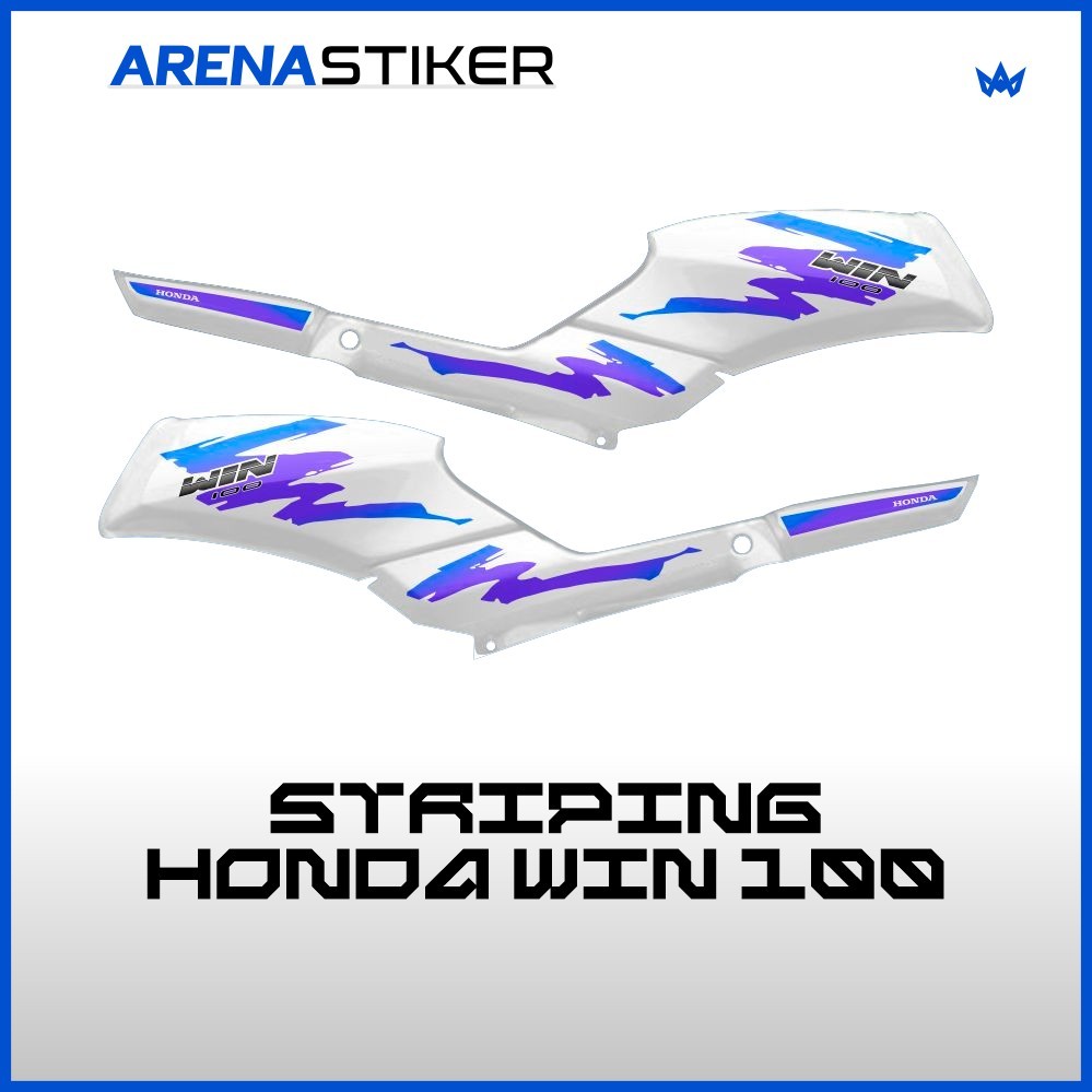 WIN01c Motif Honda Win 100 สติกเกอร์ Striping สติกเกอร์ Variation สติกเกอร์ Striping Striker Lis Les