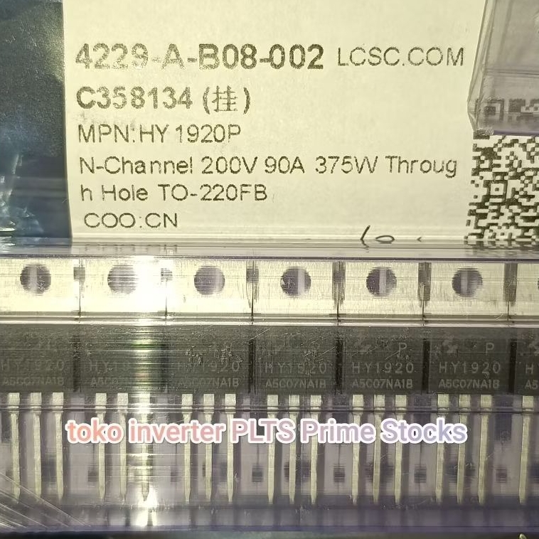 Mosfet HY1920P 200V 90A ORIGINAL TO220 hy1920