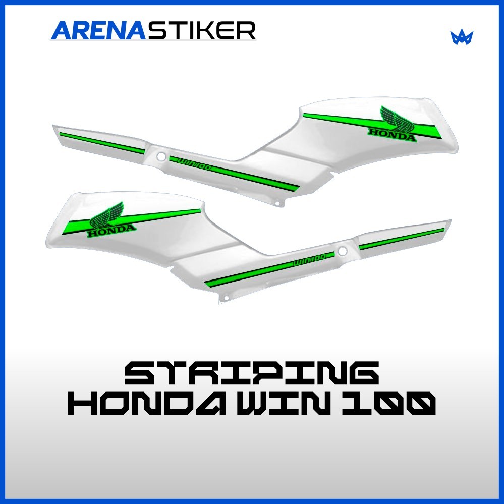 WIN09c Motif Honda Win 100 สติกเกอร์ Striping สติกเกอร์ Variation สติกเกอร์ Striping Striker Lis Les