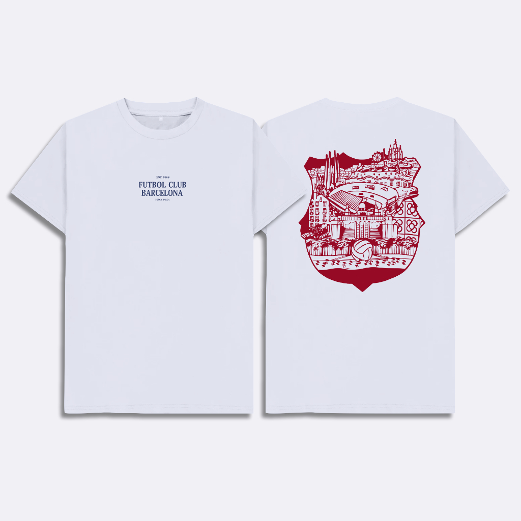 Futbol Club Barcelona Forca Barca เสื้อยืด Barcelona แฟนฟุตบอล Distro เสื้อ Culers Barca เสื้อยืด