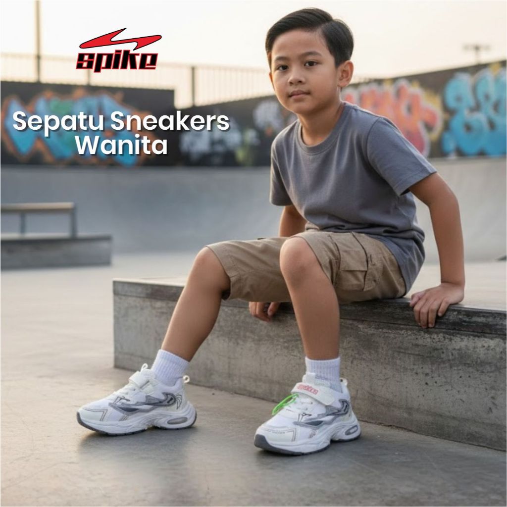 Spike TVL 2762 รองเท้าผ้าใบ Sporty Chunky สําหรับเด็กชายและเด็กหญิง