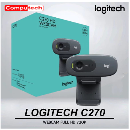 เว็บแคม Logitech C270 720p HD สําหรับ Windows, Mac OS และ Chrome OS