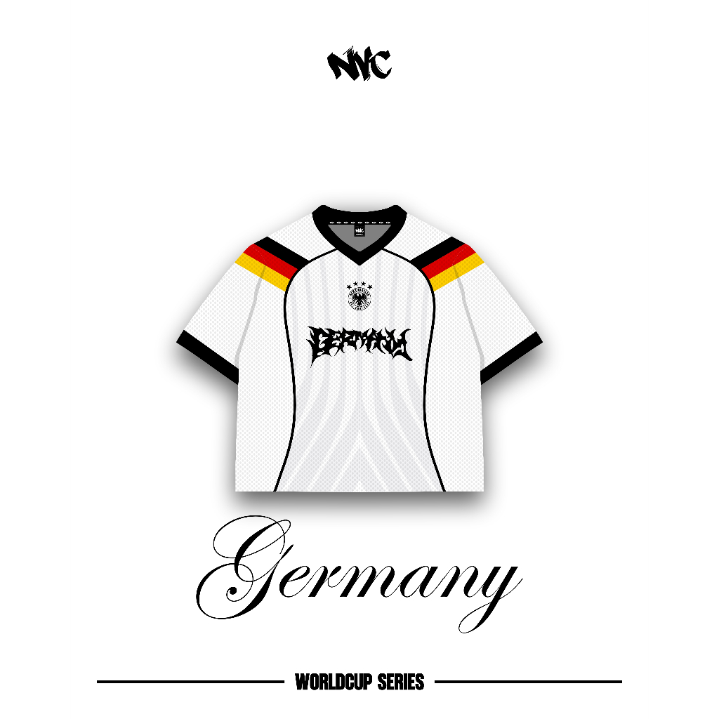 NVC GERMANY BOXY JERSEY / WORLDCUP JERSEY / WORLD CUP JERSEY / PILDUN JERSEY / GERMANY RETRO JERSEY