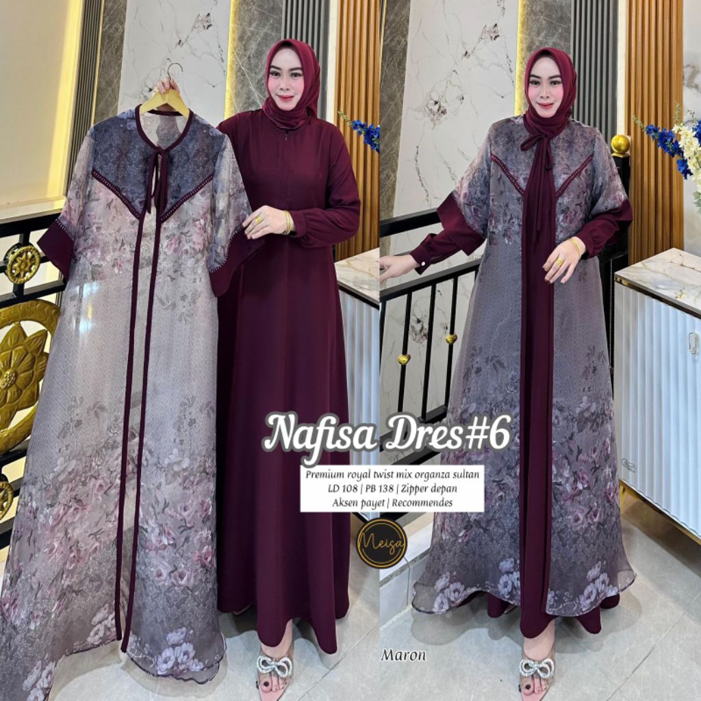 ต้นฉบับ MUDRA HIJAB (NO HIJAB) 2IN1 DRESS SET GAMIS VEOLA ALIFA TASY MUDRA MEISA DENARA SOPIA AYE KL