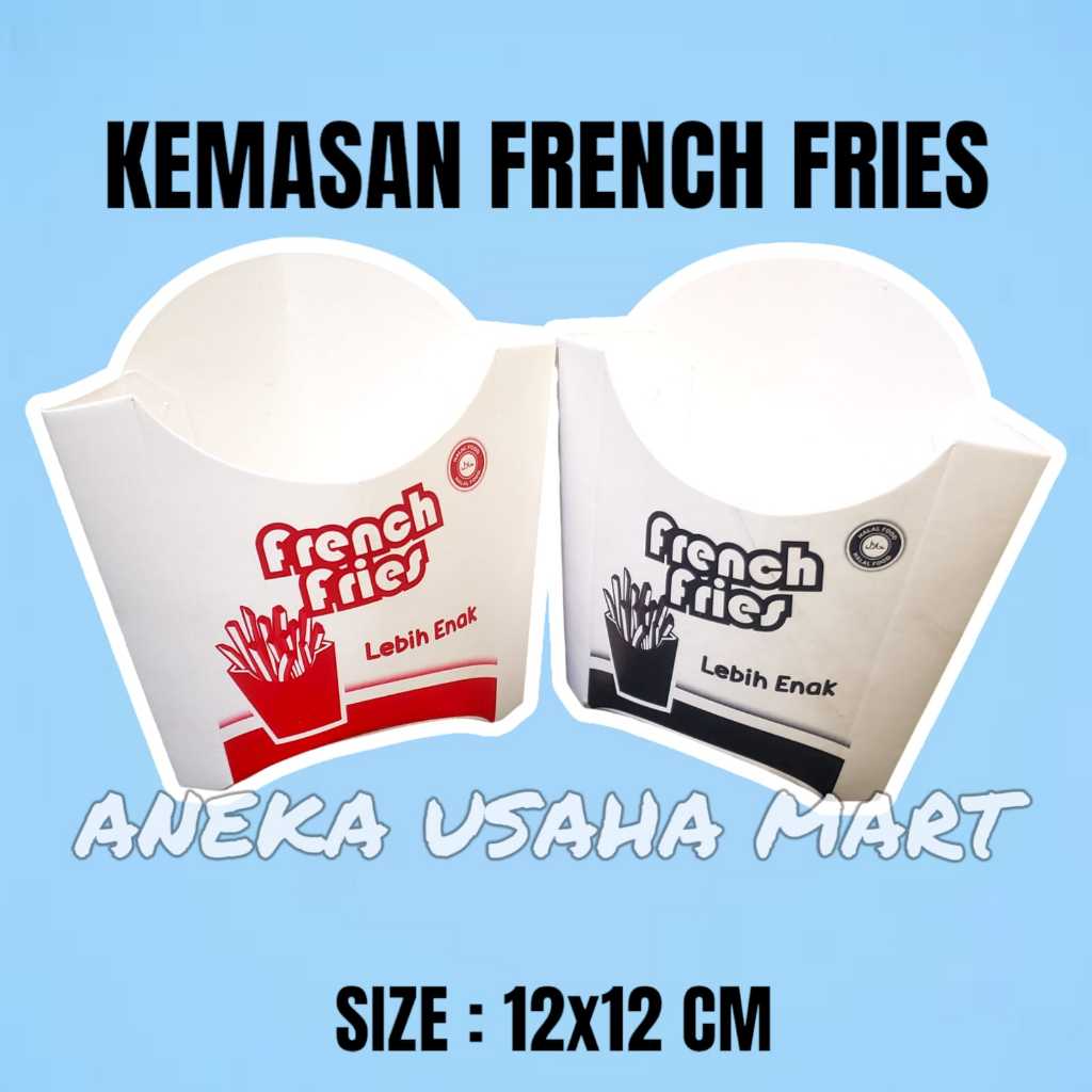 100 ชิ้น Ivory French Fries Wrappers - ภาชนะ French Fries