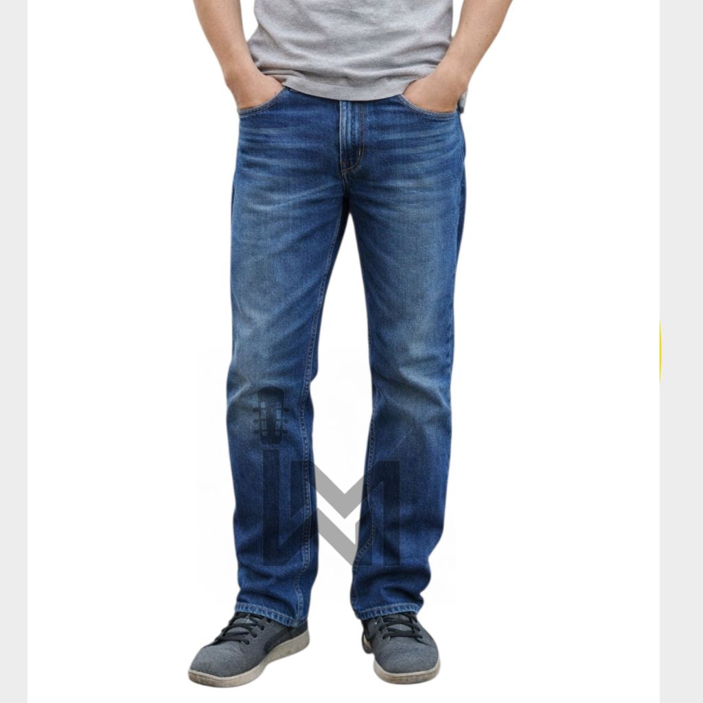 กางเกงยีนส์ Regular Fit สําหรับผู้ชาย / กางเกงยีนส์ผู้ชาย Regular Fit วัสดุระดับพรีเมียม