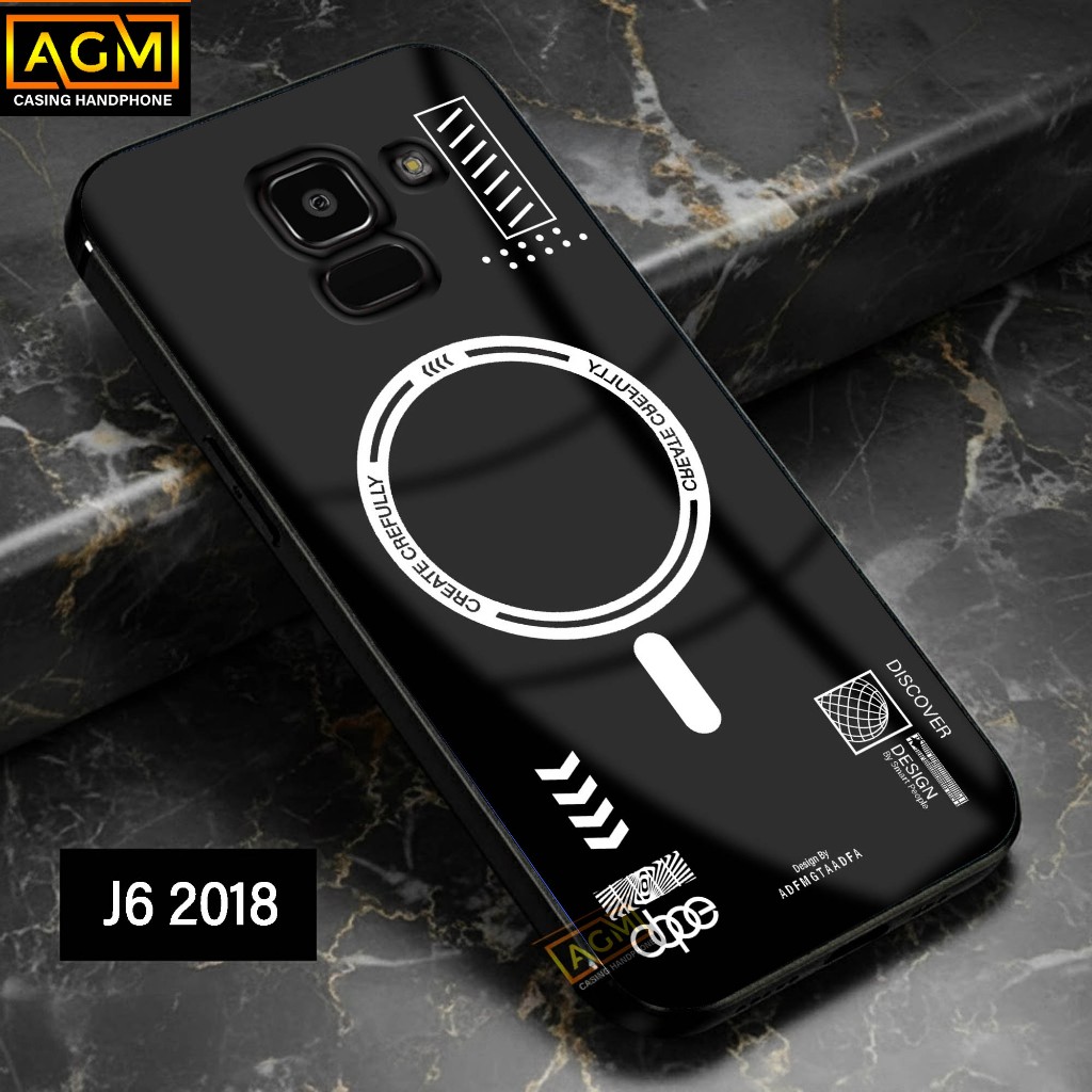 เคส Samsung J6 2018 - เคส Softcase Glossy Full Body Casing Hp Samsung J6 [Magsaf Motif] - เคส AGM เค
