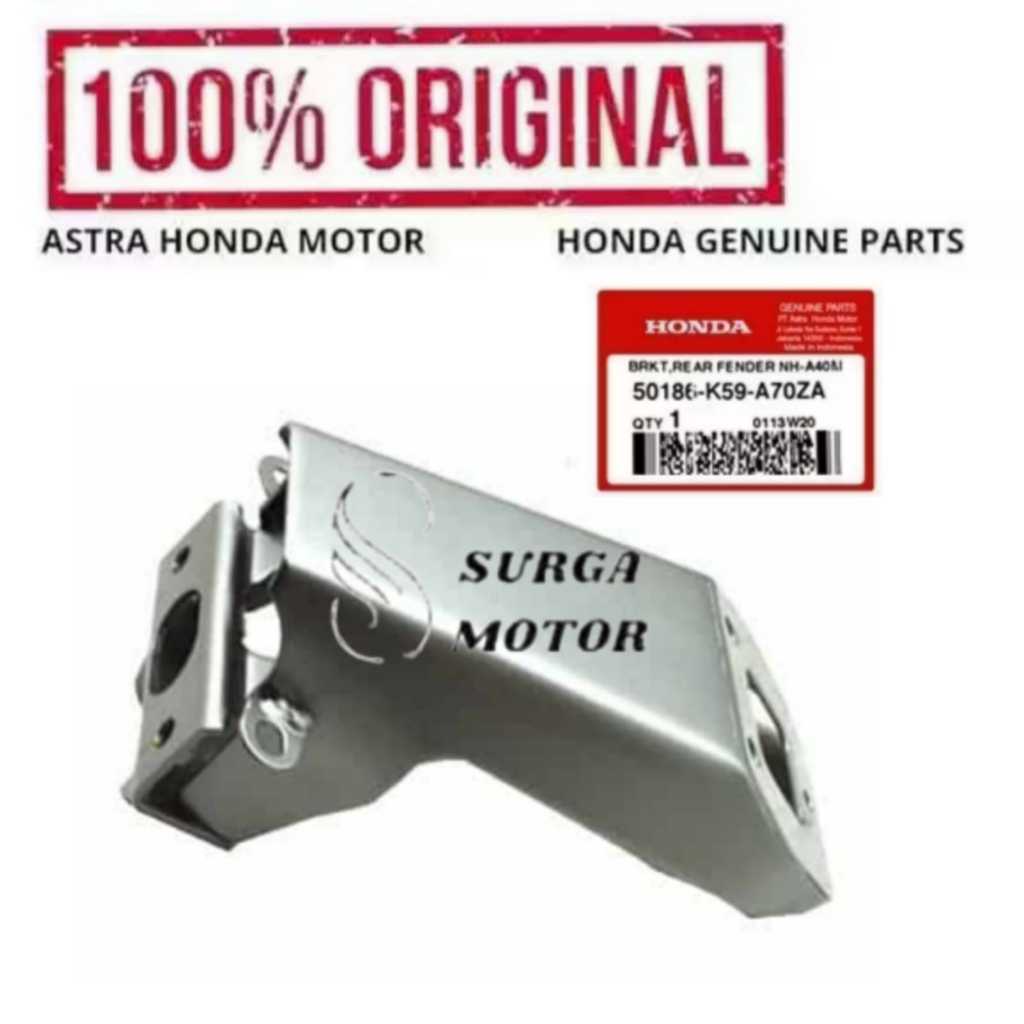 ด้านหลัง Fender Mudguard Mount สําหรับ Vario 150 K59J 50186K59A70ZA 50186-K59-A70ZA Brkt ด้านหลัง Fe
