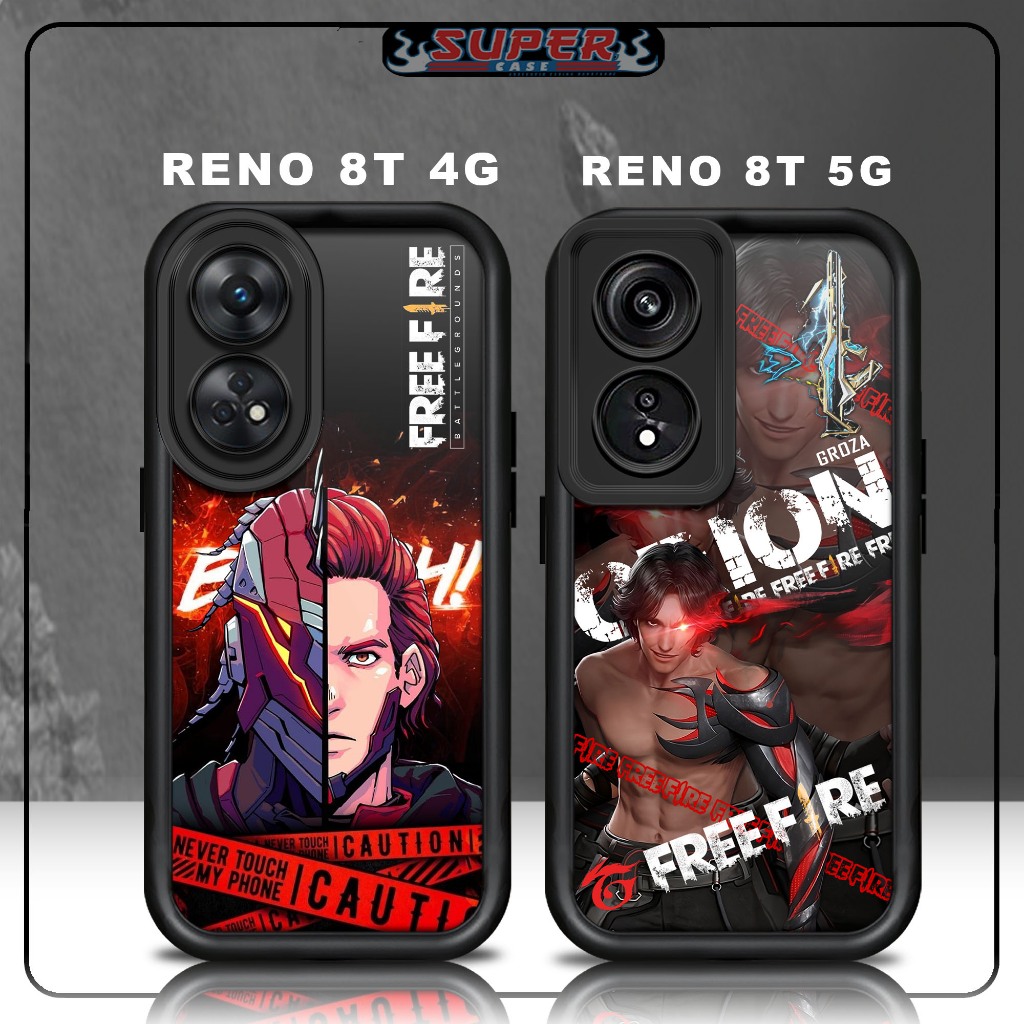 เคส Hp สําหรับ SoftCase Hp สําหรับแก้วสีดําพรีเมี่ยม OPPO RENO 8T 4G RENO 8T 5G Design FF