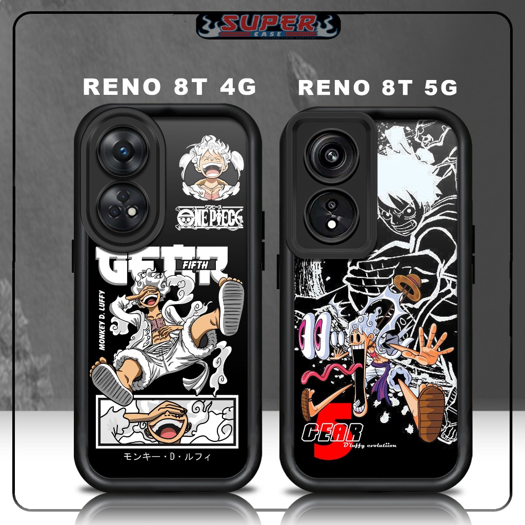 เคส Softcase Black Glass Premium OPPO RENO 8T 4G RENO 8T 5G Design GEAR5