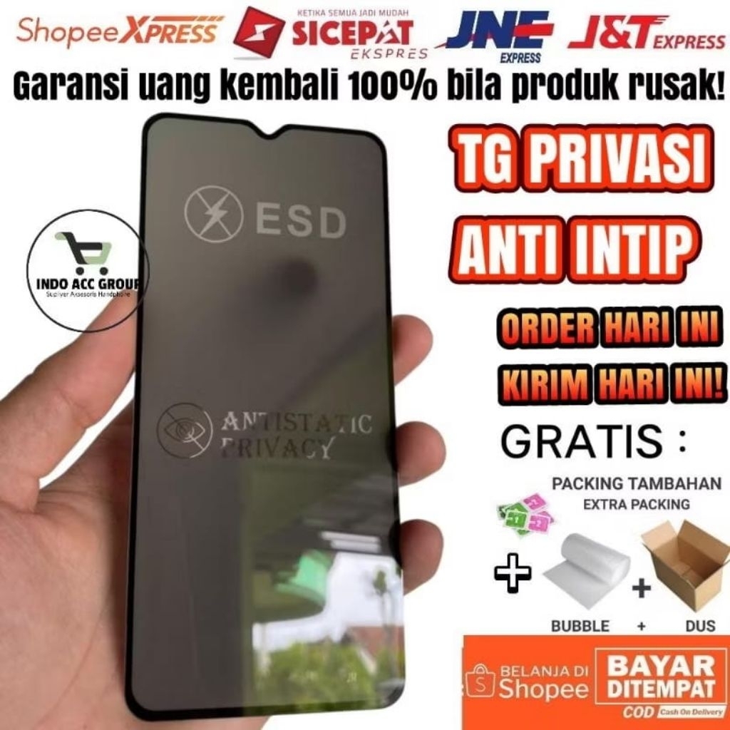 TEMPERED GLASS ANTI STATIC SPY PRIVACY สําหรับ IPHONE 17 17 AIR 17 PRO 17 PRO MAX 16 PRO 16 PRO MAX 