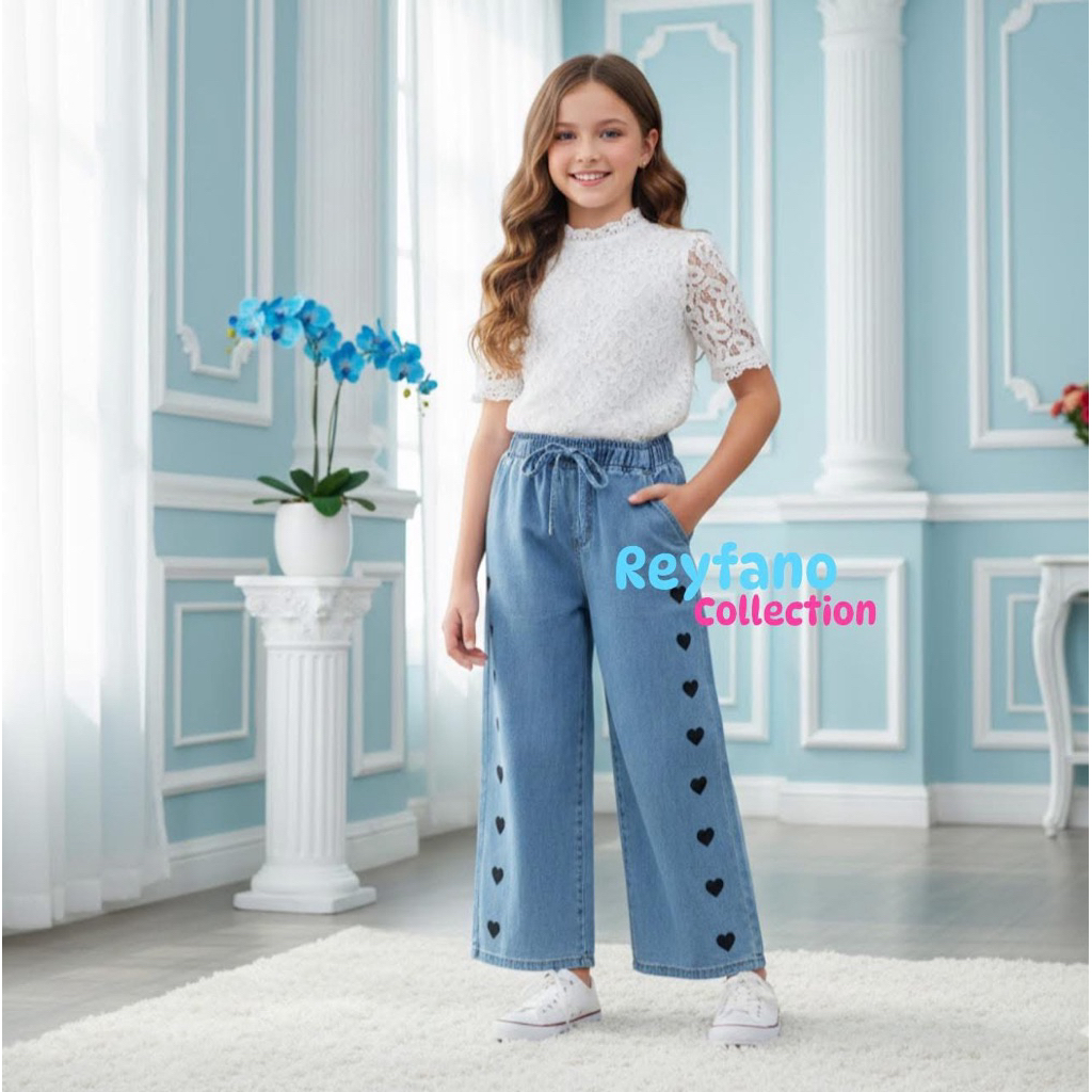 VIRAL JEANS CULOT PANTS สําหรับ CHILDREN AGED 4-16 YEARS