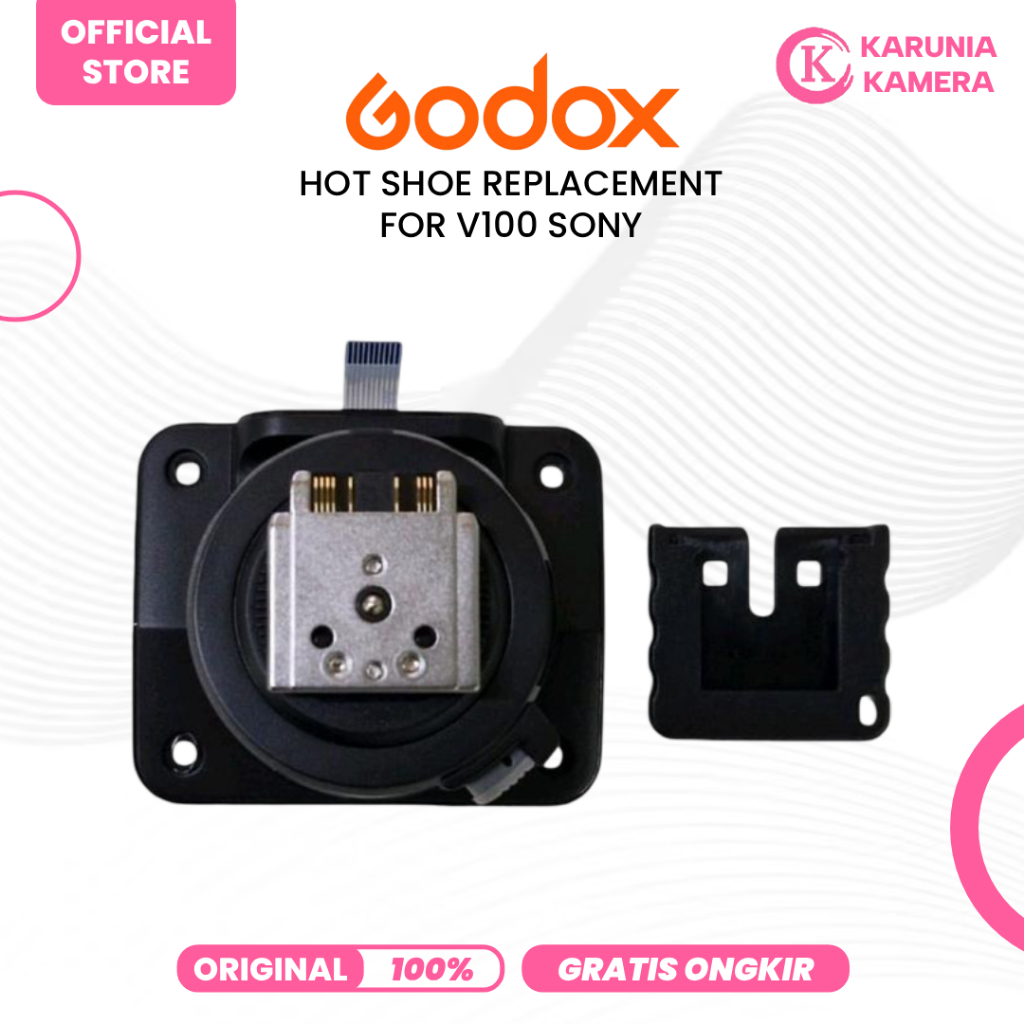 Godox รองเท้าร้อนสําหรับ Godox V100 S สําหรับ Sony Flash Hotshoe