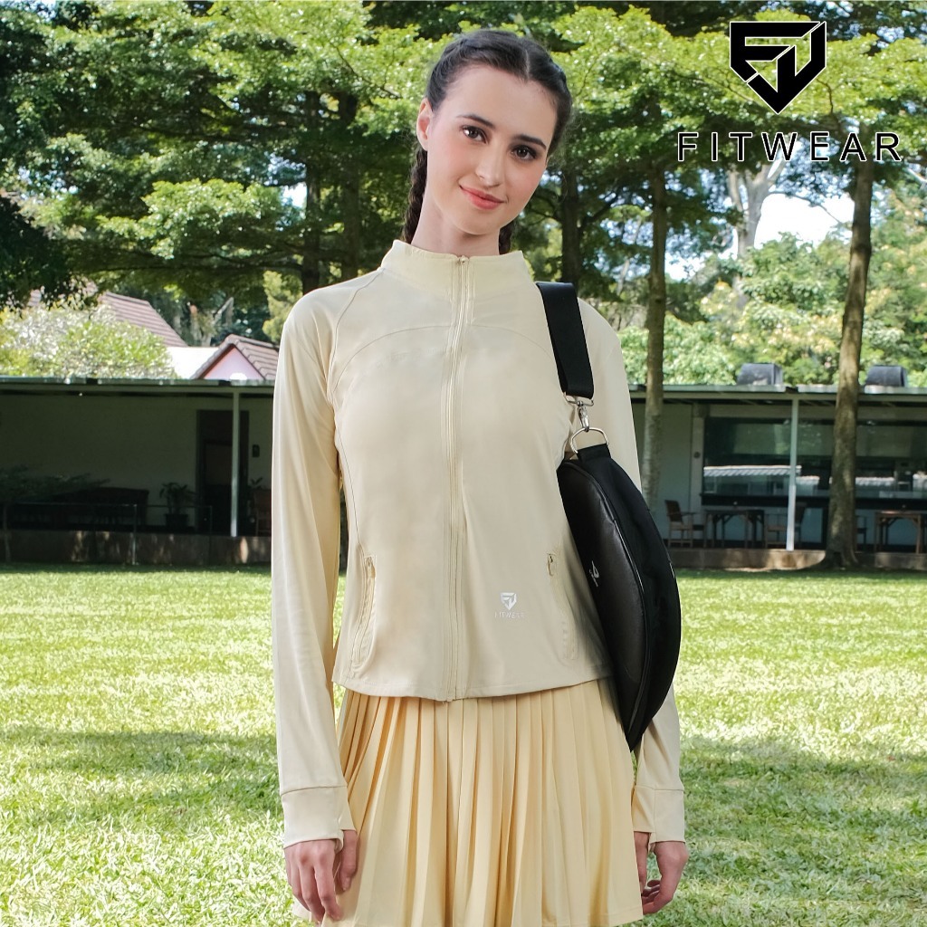 Fitwear YUHA HIGHNECK BACKMESH เสื้อแจ็คเก็ตกีฬาผู้หญิง - XL - 2XL