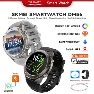 SKMEI DM56 Smartwatch GPS Map | 1.43 Amoled | 5ATM Waterproof | Compass | Altitude Air Pressure jam olahraga / Smartwatch bahasa Indonesia​​ / Skmei SmartWatch GPS Kompas  Mendukung Strava /Pelacakan Real-Time/