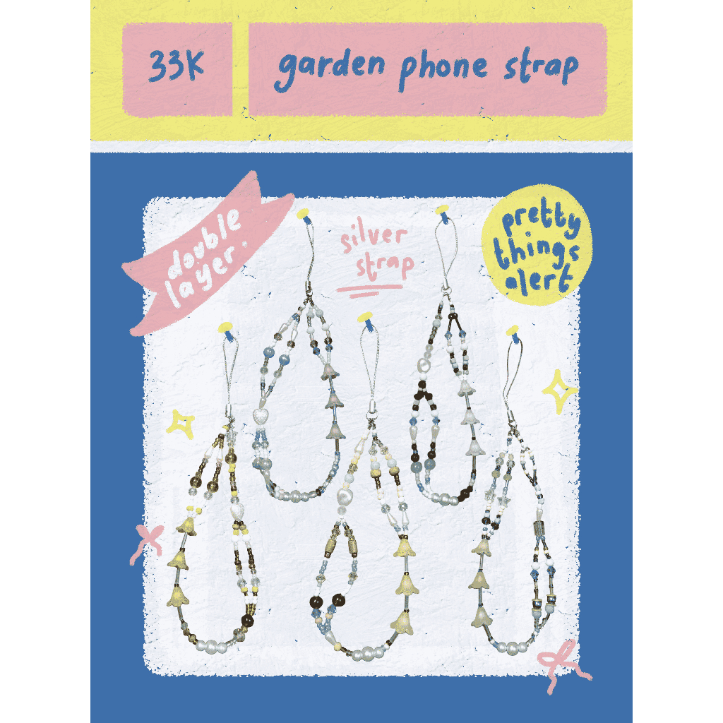 BEADYLICIOUS - PHONE STRAP - GARDEN EDITION