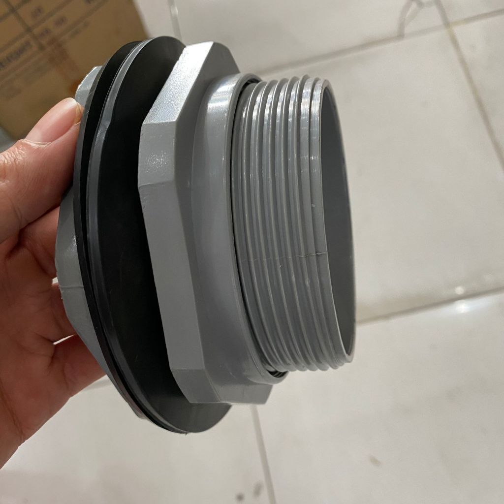 3 INCH GREY BULKHEAD NUT 3 INCH BULK HEAD TANK TOWER