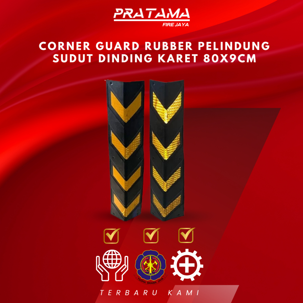 CORNER GUARD RUBBER WALL CORNER PROTECTOR 80X9CM
