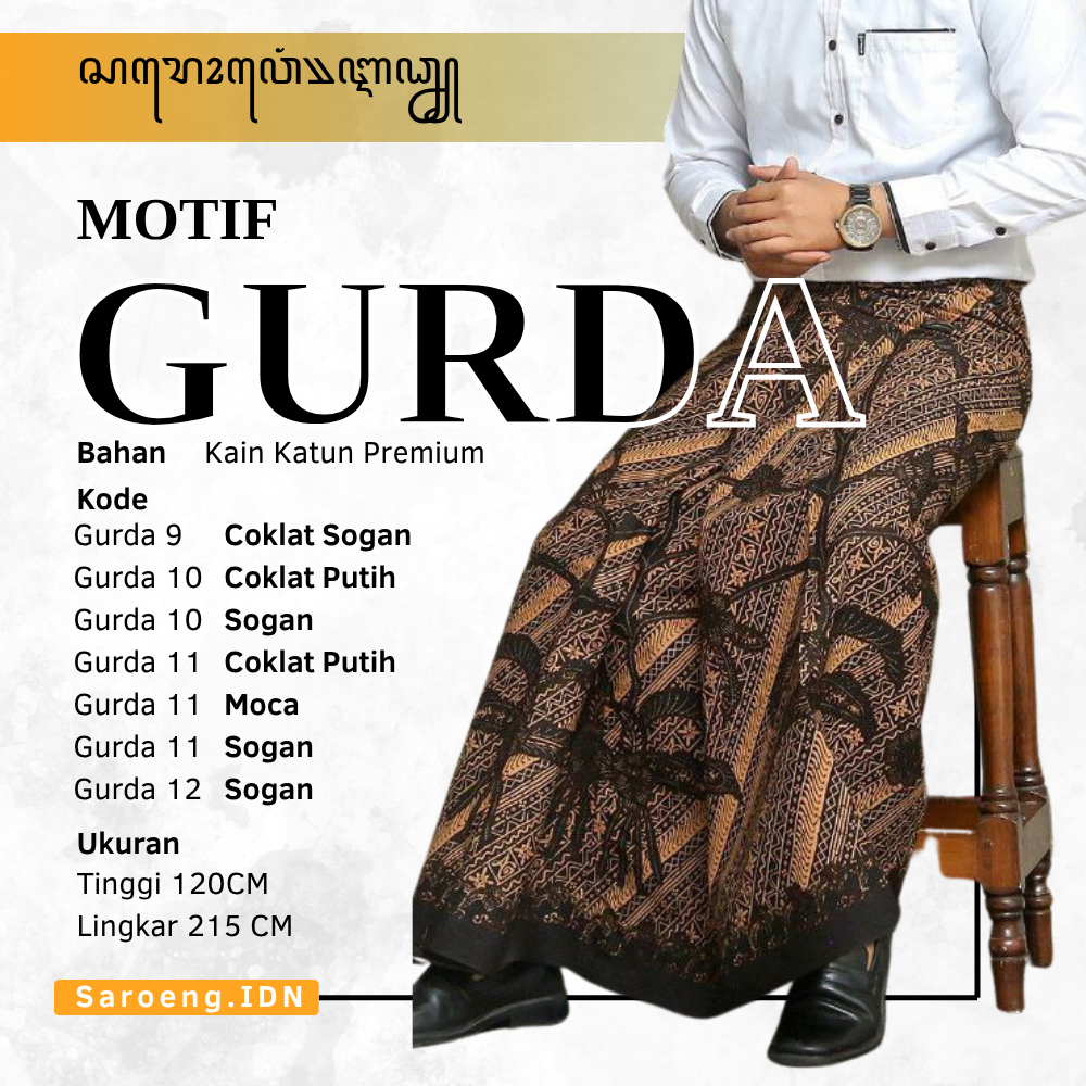 KATUN Premium ผ้าซิ่นผู้ชายสําหรับผู้ใหญ่พร้อม Gurda Motif 9,10,11,12 - ผ้าคอตตอน - ผ้าซิ่นระดับพรีเ