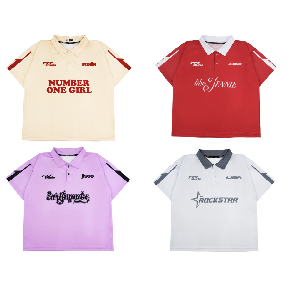 BLCKPNK เสื้อโอเวอร์ไซส์ | 777 Studio Oversize Jersey