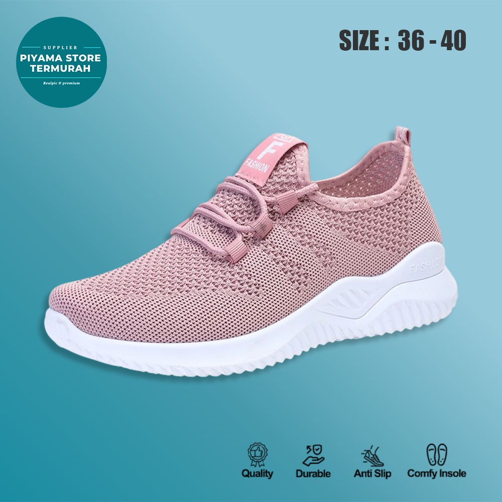 Y621 ผู้หญิงรองเท้าผ้าใบถักพรีเมี่ยมฟรีกล่องนําเข้ารองเท้าวิ่งจ๊อกกิ้งสําหรับวัยรุ่นและผู้ใหญ่ SG162