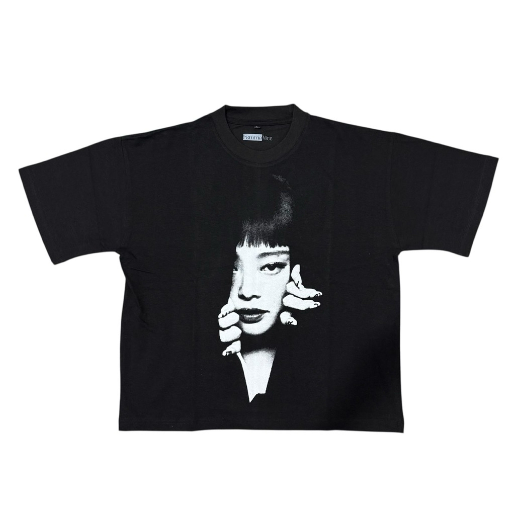 Jenny - เสื้อยืด Jenny Black KPop Boxy